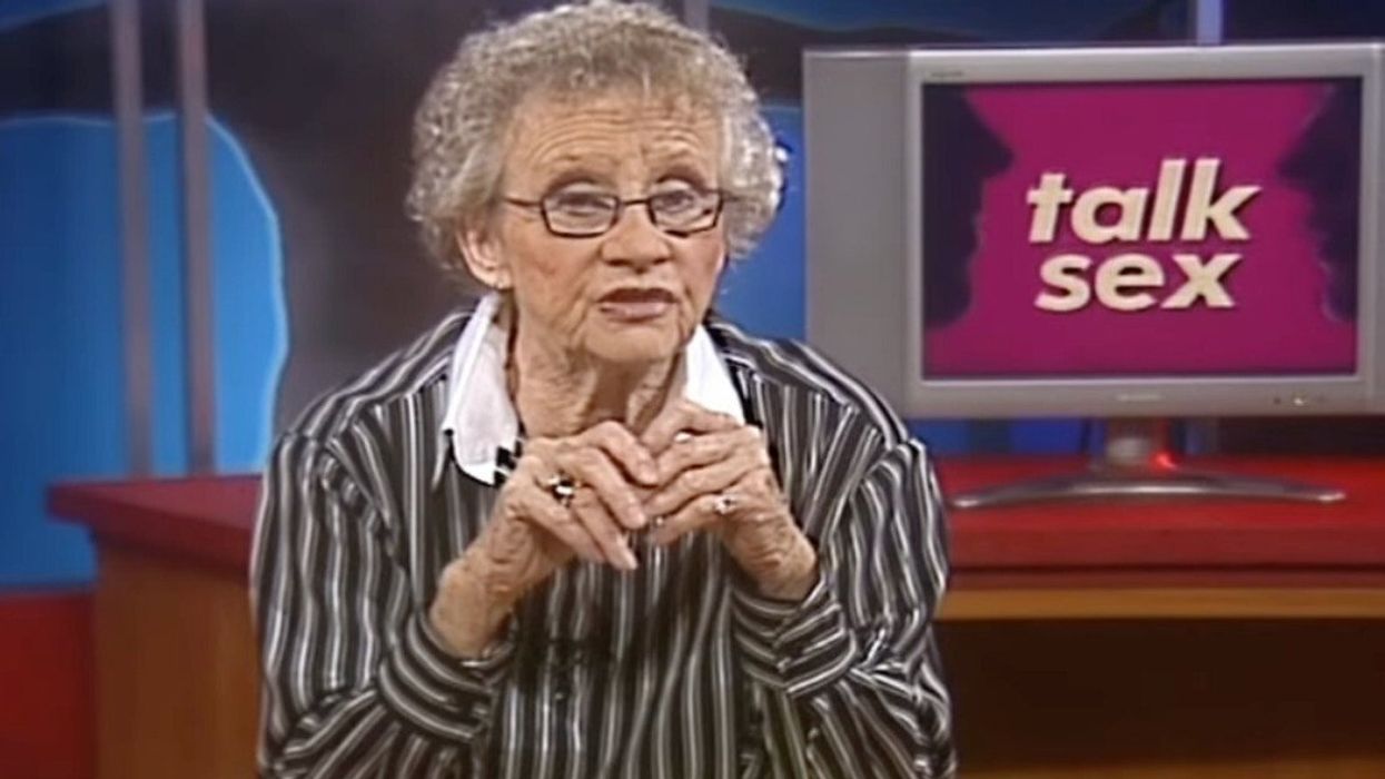 Canadian sex educator Sue Johanson on her "Talk Sex" show.